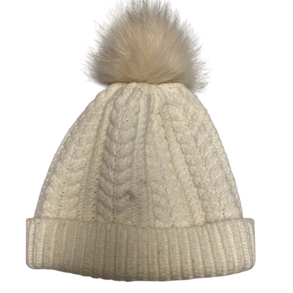 Double braided hat with thermal lining and pompom. - Picture 2 of 7